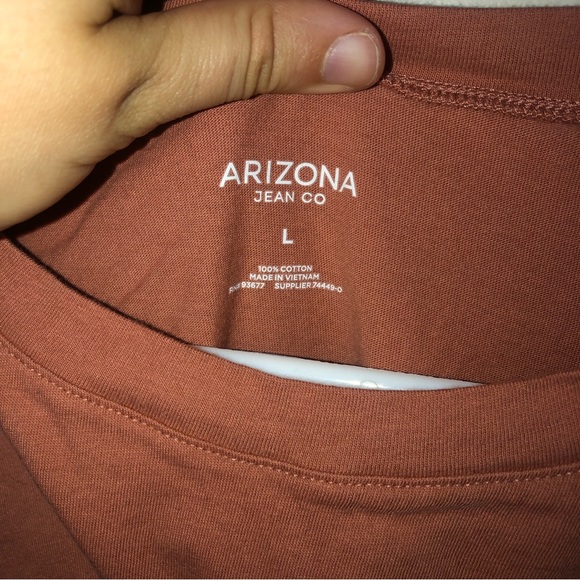 Arizona Jean Co Embroidered Daisy Rolled Hem Crop Top - Picture 4 of 4